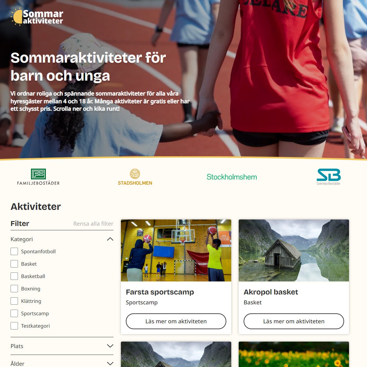 Sommaraktiviteter